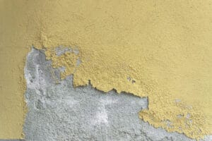 Weathered peeling plaster