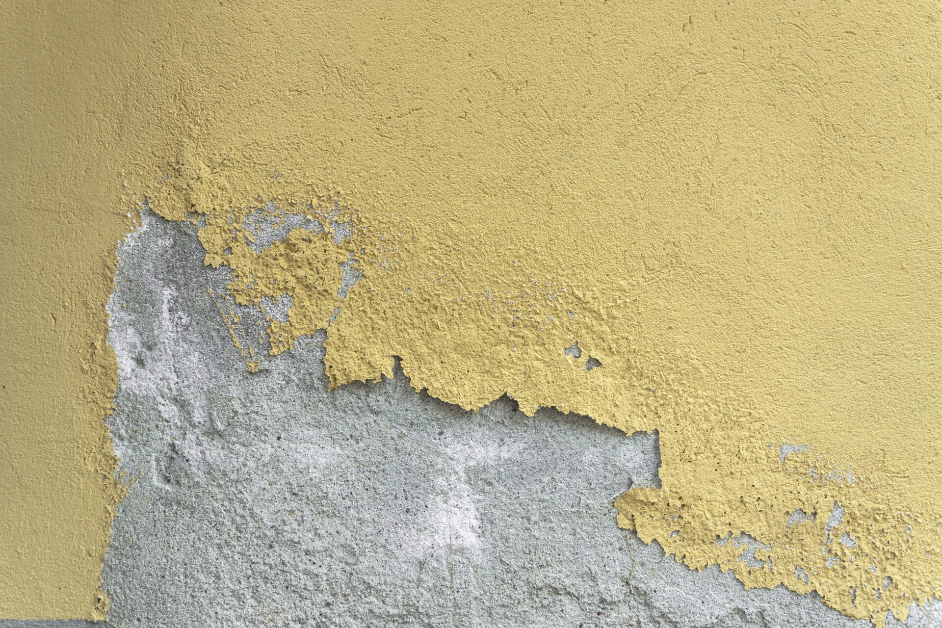 Weathered peeling plaster